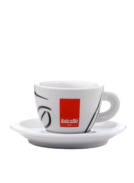 Italcaffè Cappuccinokop med underkop