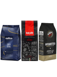 Prøvekaffe-pakke – Italienske kaffebønner 3x1000g