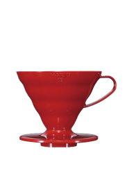 Hario - V60 01 - Porcelænsfilter Rød 1 kop