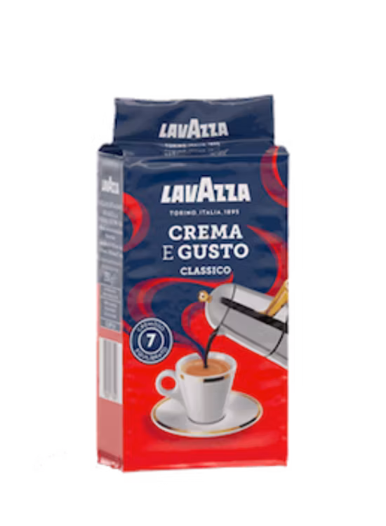 Lavazza Crema e Gusto Classico 250 g malet kaffe