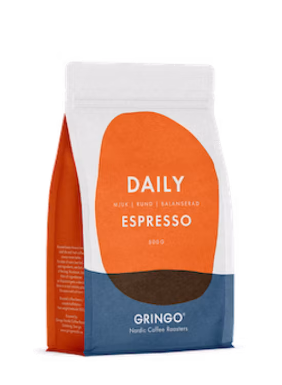 Gringo Daily Espresso kaffebønner 500g