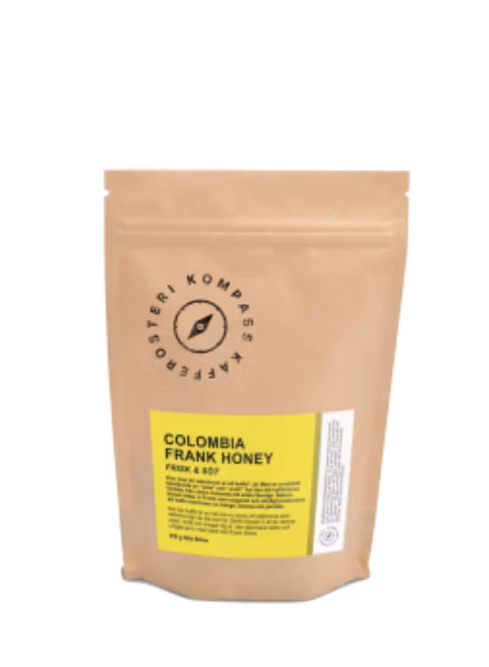 Kompass kafferosteri - Frank Honey 250g kaffebønner