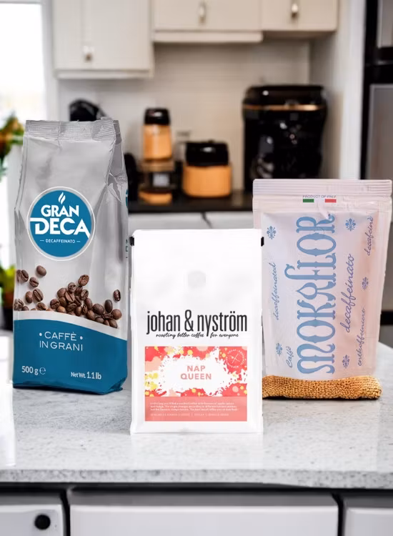 Prøv kaffepakken - Koffeinfri kaffebønner