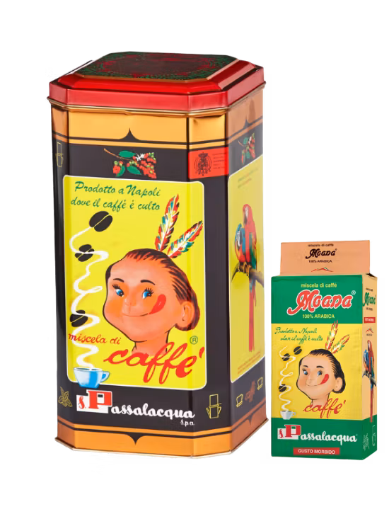 Passalacqua Moana malet kaffe 1000g dåse