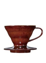 Hario - V60 01 - Porcelænsfilter Brun 1 kop