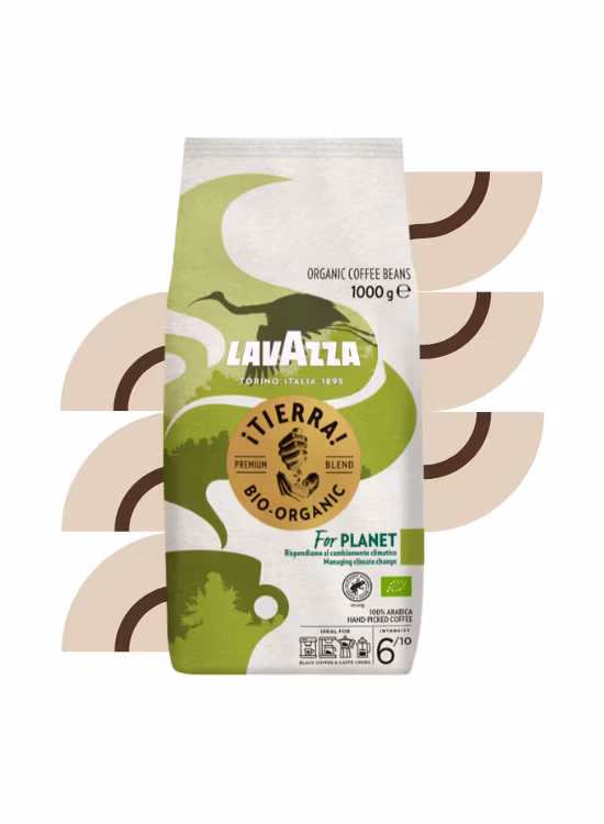 Lavazza Tierra hele kaffebønner 1kg