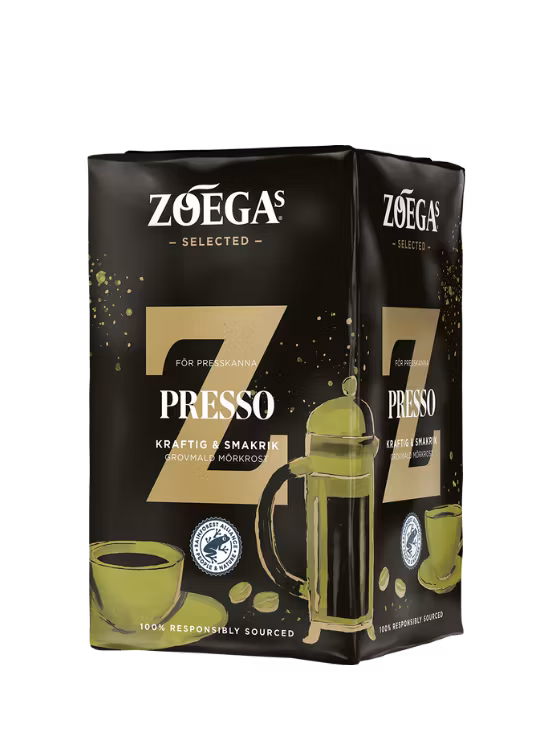 ZOÉGAS Presso malet kaffe 450g