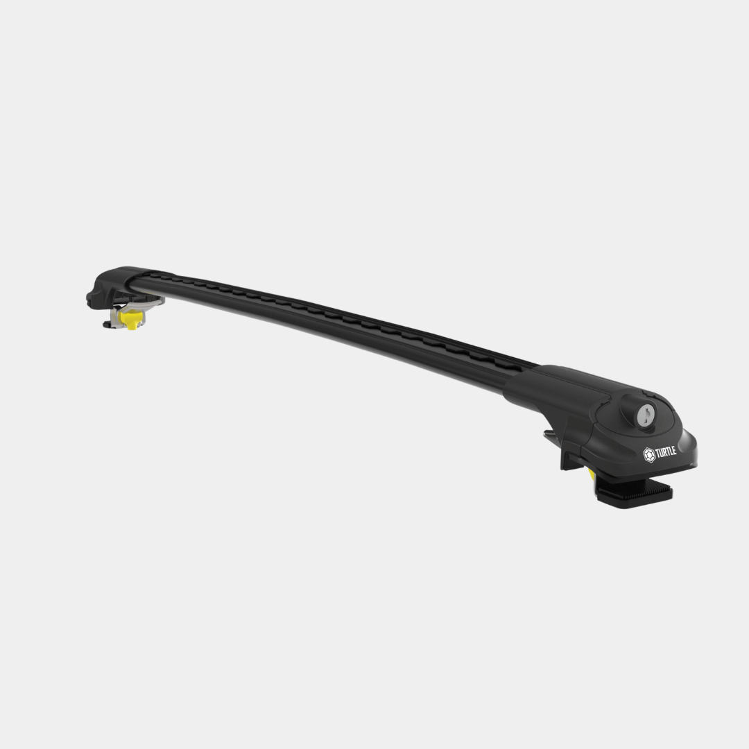 Dachträger Turtle Air – aerodynamische schwarze Quertraverse, Produktbild ohne Montage