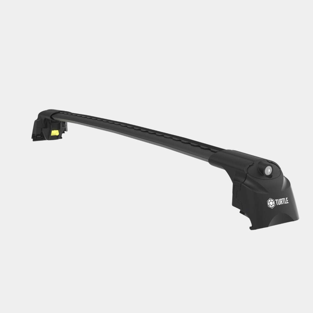 Dachträger Turtle Air – aerodynamische schwarze Quertraverse, Produktbild ohne Montage