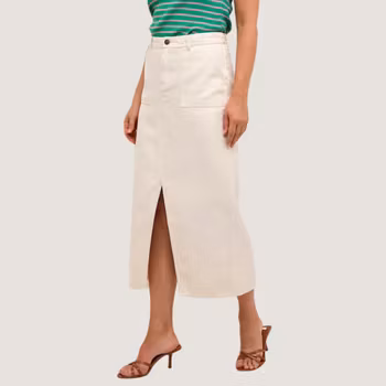 Jeanskjol - vintervit