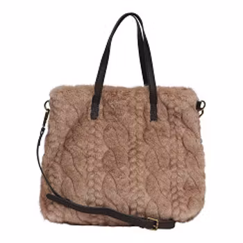 Väska fuskpäls 12664
