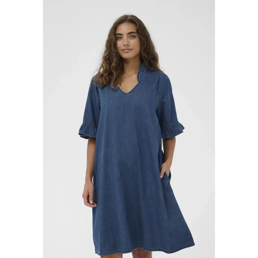 CUlava Arpa dress Dark blue wash