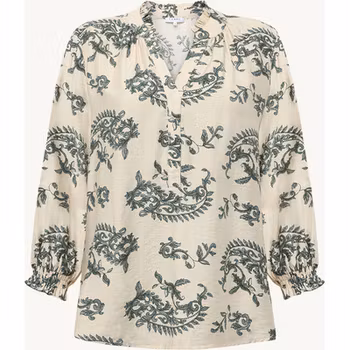 Sadie CW blus grön/beige