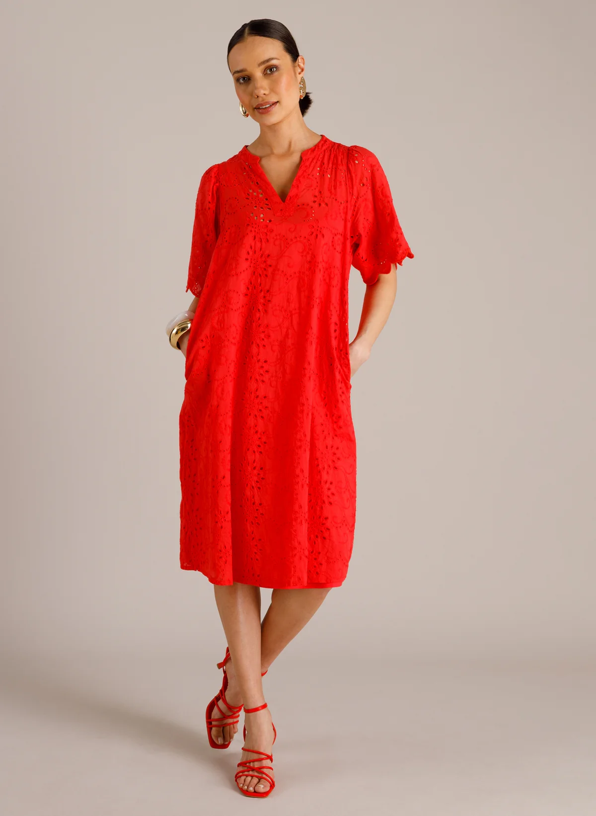 Maria YE klänning hot red