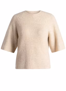 Suzette stickad tröja sand YE