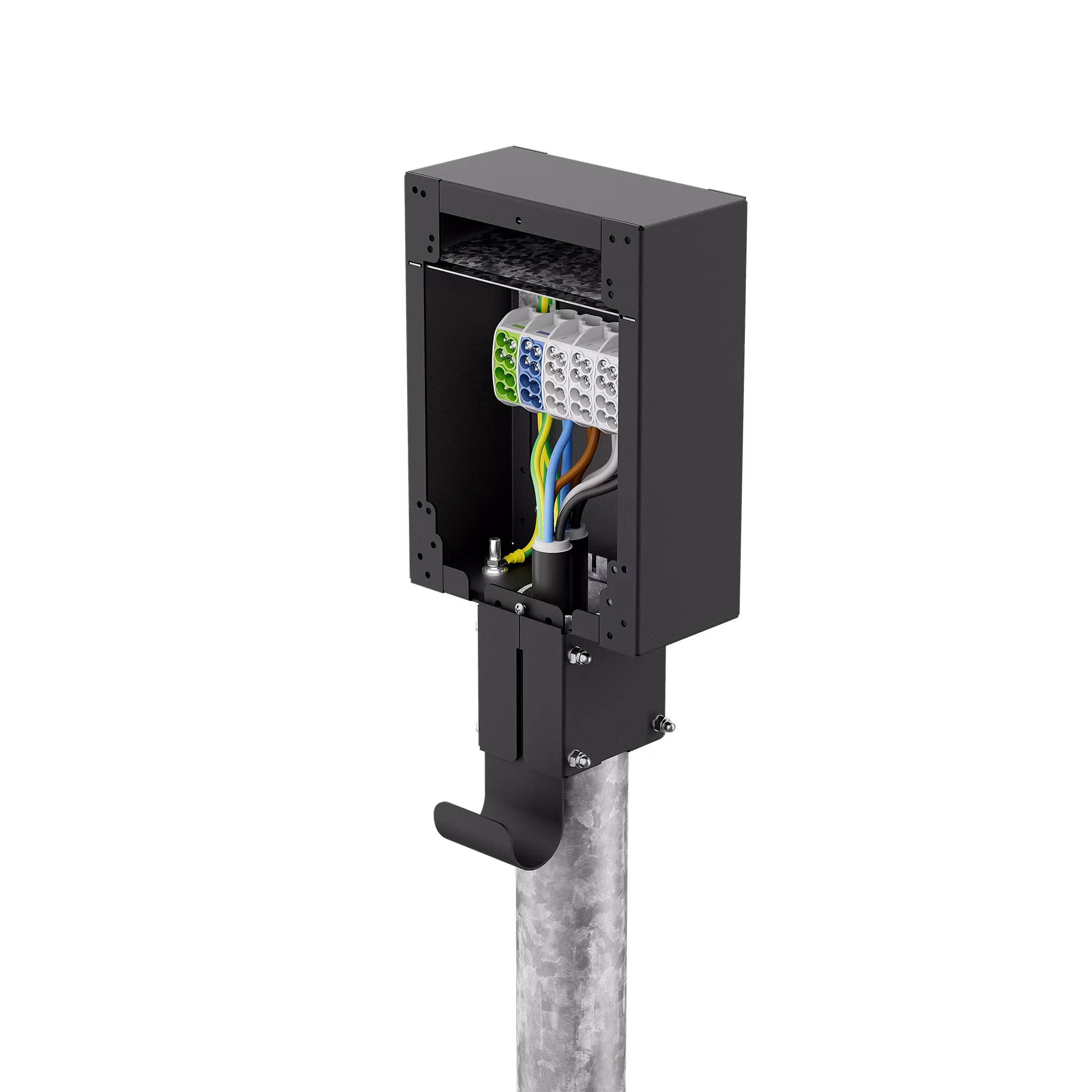 ONEPOLE Pipetop Multi DIN Mount med DIN-skena