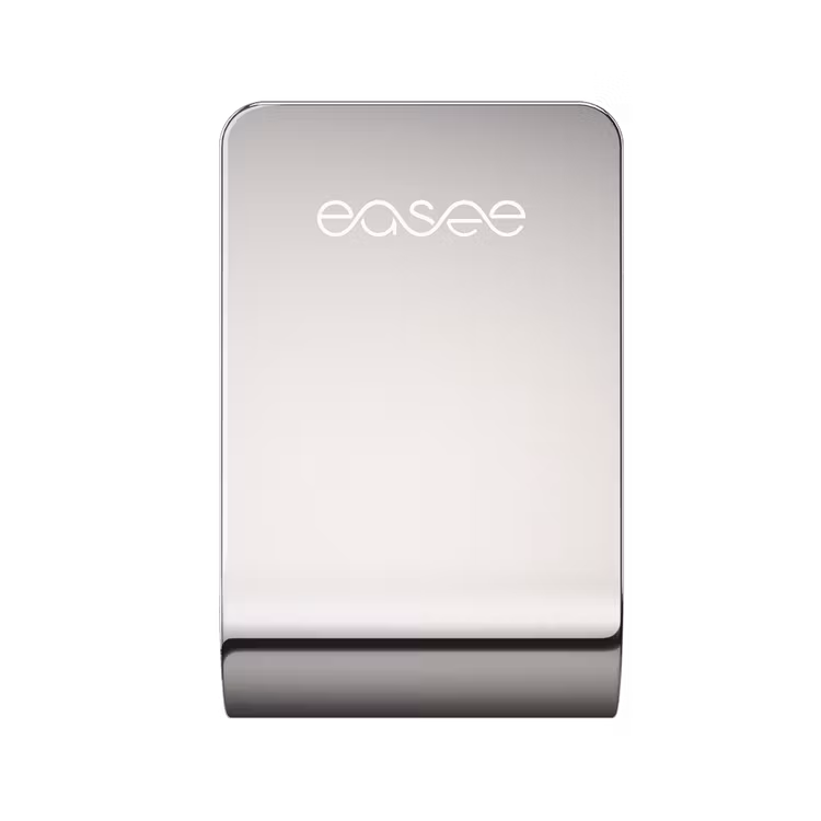 Easee kabelkrok silver framifrån