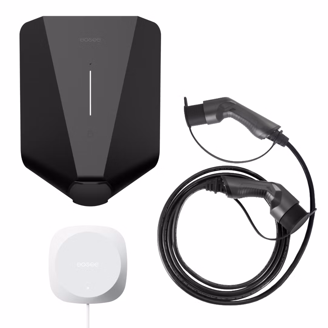 easee home laddbox med lastbalansering och laddkabel