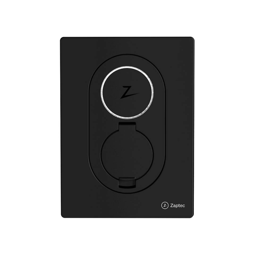 zaptec go laddbox asphalt black