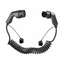 Spiral-laddkabel för elbil Typ 2, 16A, 3-fas, 11kW, spiral