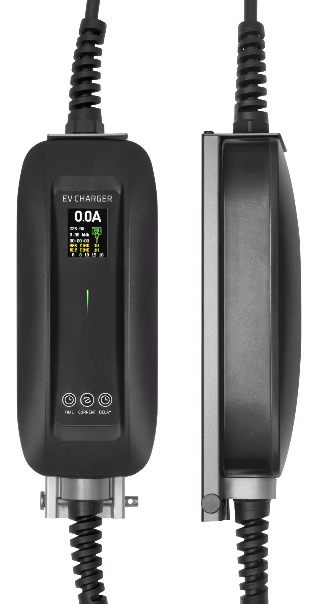 Laddkabel Schuko till Typ 2 6-16A Display