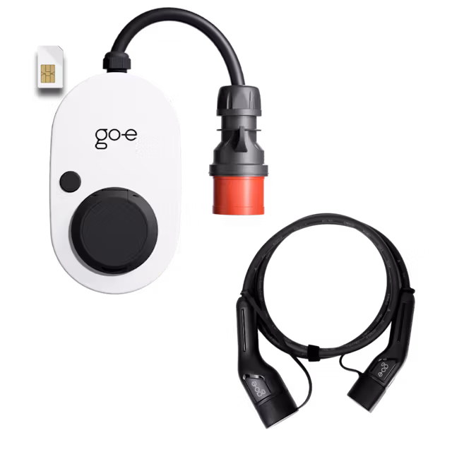 go-e Charger Gemini Flex 2.0 (4G) + 2,5m laddkabel