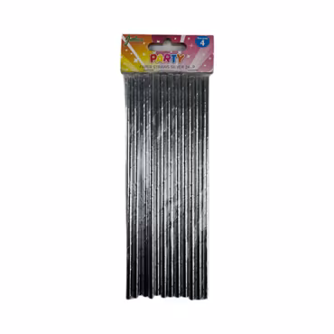 Papperssugrör Silver 24-pack
