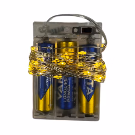 Batteridriven ljusslinga i metall 4m