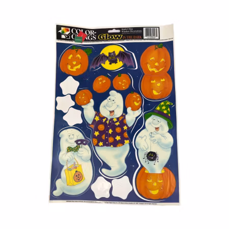 Fönsterdekor med Halloween motiv - GLOW