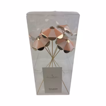 Rosa miniparasoller 6-pack