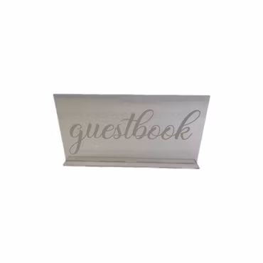 Akrylskylt "Guestbook"