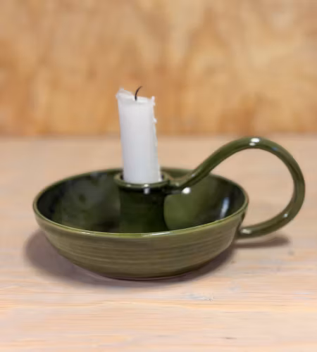 Kammarljusstake, grön