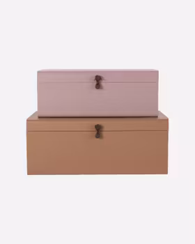 HOUSE DOCTOR || Förvaringslådor Beige/Rosa