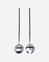 HOUS DOCTOR || Salladsbestick Silver/Svart