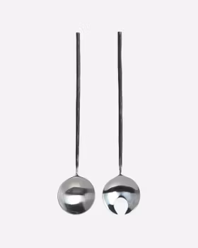 HOUS DOCTOR || Salladsbestick Silver/Svart