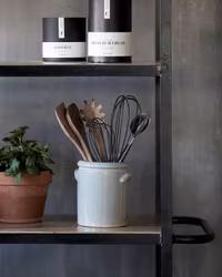 HOUS DOCTOR || Salladsbestick Silver/Svart