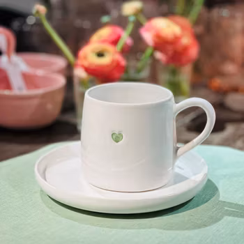 BRUKA DESIGN || Mugg med grönt hjärta