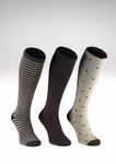 Zent 176-Mix 5 Stödstrumpa Bambu 3-pack