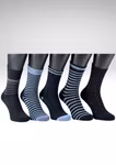 X-Sole 1012 Classic Mönster Blueline 5-pack