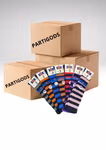 HMBL-003 Stödstrumpor  1-p Randig mix (PARTI)