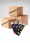 HMBL-002 Stödstrumpor  1-p Mönstermix (PARTI)