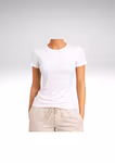 5322-Vit T-shirt Bambu Dam 1-pack NYHET!