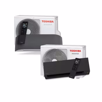 Kombinationspaket: Toshiba Haori 35 + [Toshiba Multisplit 3M26 + 2x Haori 10 + Haori 16] + [Toshiba Multisplit 2M18 + 2x Shorai Edge 10 (svarta)]