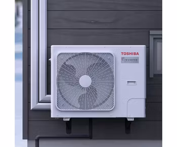 Toshiba Nordisk Multisplit 2M60 med 2 valfria innedelar WiFi Komplett installation efter ROT