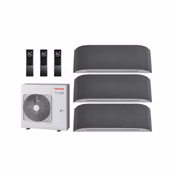 Toshiba Multisplit med Haori innedelar WiFi komplett installation inkl. ROT-avdrag