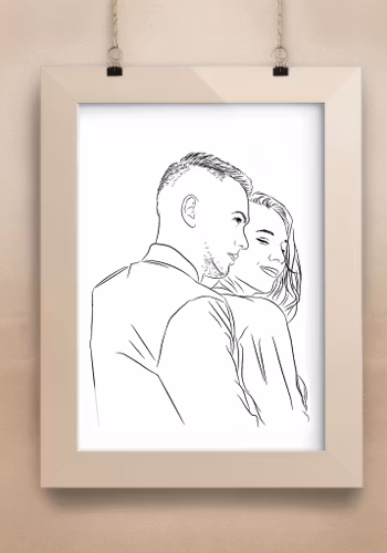 Personligt porträtt, Line Art