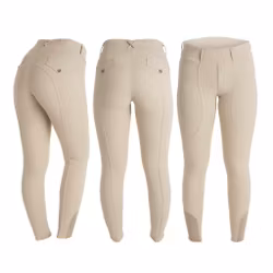 Horse Life Breggings Beige Knägrip JR