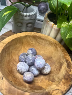 Unicorn Stone (lepidolit med rosa turmalin) stor