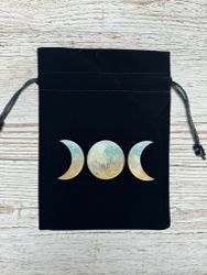 Tarotpåse månfas (svart)