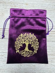 Tarotpåse Livets träd (lila)